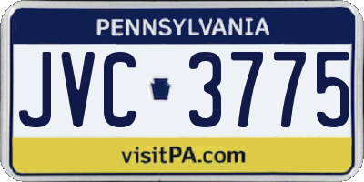 PA license plate JVC3775