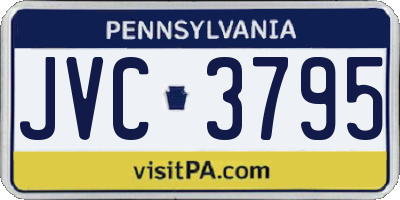 PA license plate JVC3795