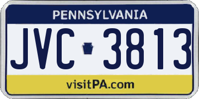 PA license plate JVC3813