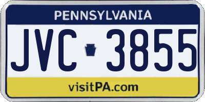 PA license plate JVC3855