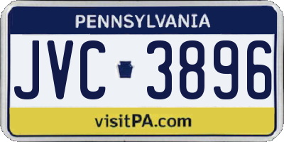 PA license plate JVC3896