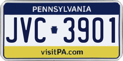 PA license plate JVC3901