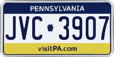 PA license plate JVC3907