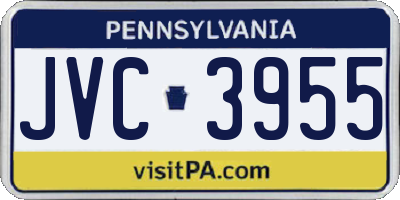 PA license plate JVC3955