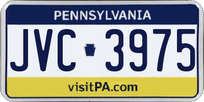 PA license plate JVC3975