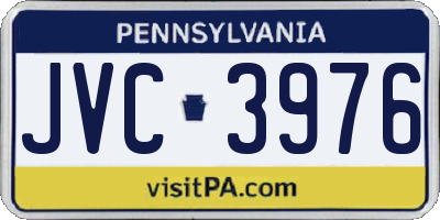 PA license plate JVC3976