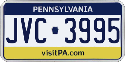 PA license plate JVC3995