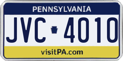PA license plate JVC4010