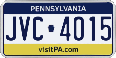 PA license plate JVC4015