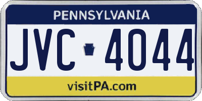 PA license plate JVC4044