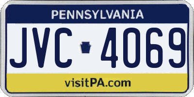 PA license plate JVC4069