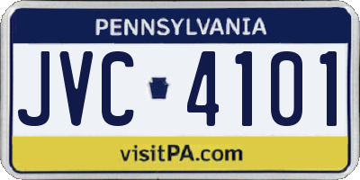 PA license plate JVC4101