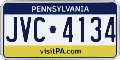 PA license plate JVC4134