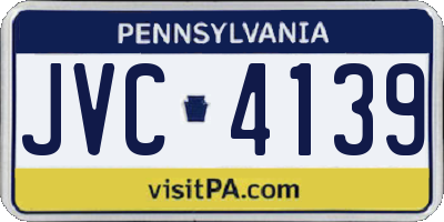 PA license plate JVC4139