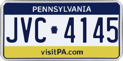 PA license plate JVC4145