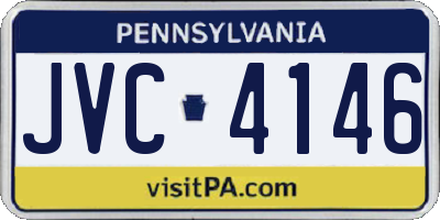 PA license plate JVC4146
