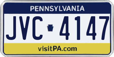 PA license plate JVC4147