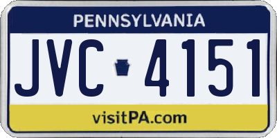 PA license plate JVC4151