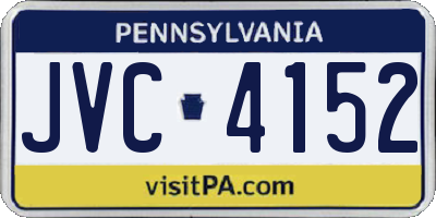 PA license plate JVC4152