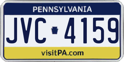 PA license plate JVC4159
