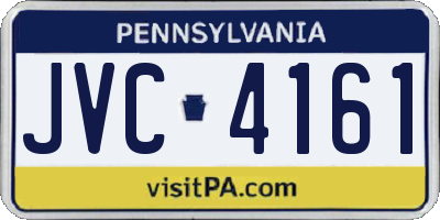PA license plate JVC4161