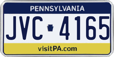 PA license plate JVC4165