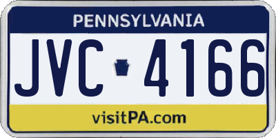 PA license plate JVC4166