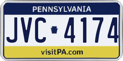 PA license plate JVC4174
