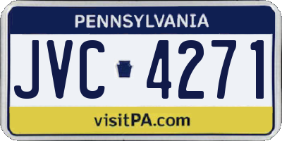 PA license plate JVC4271