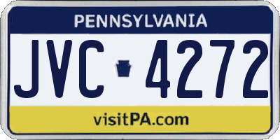 PA license plate JVC4272