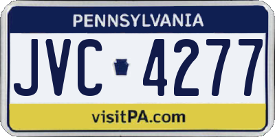 PA license plate JVC4277