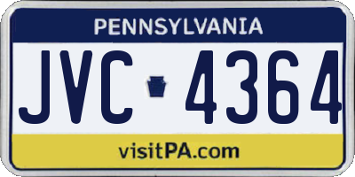 PA license plate JVC4364