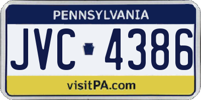 PA license plate JVC4386