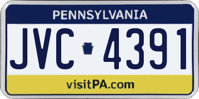 PA license plate JVC4391