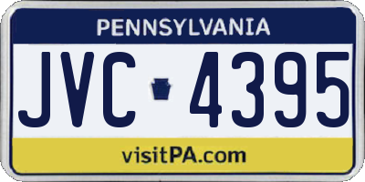 PA license plate JVC4395