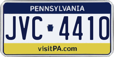 PA license plate JVC4410