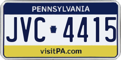 PA license plate JVC4415