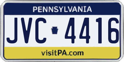PA license plate JVC4416