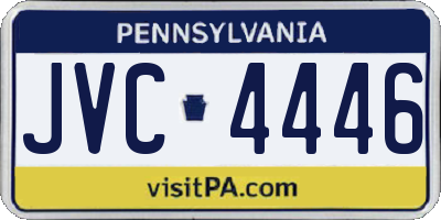 PA license plate JVC4446