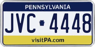 PA license plate JVC4448