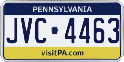 PA license plate JVC4463