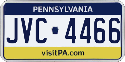 PA license plate JVC4466