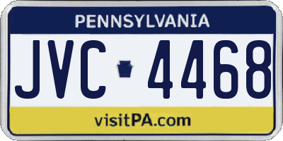 PA license plate JVC4468