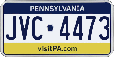 PA license plate JVC4473