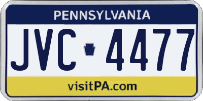 PA license plate JVC4477
