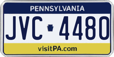 PA license plate JVC4480