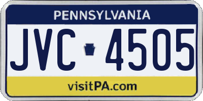 PA license plate JVC4505