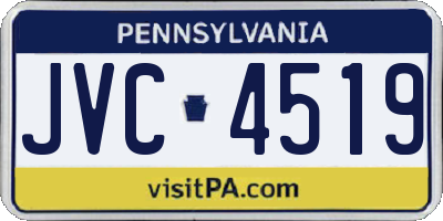 PA license plate JVC4519