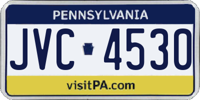 PA license plate JVC4530