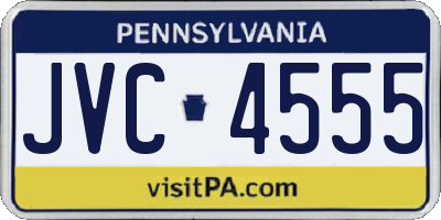 PA license plate JVC4555